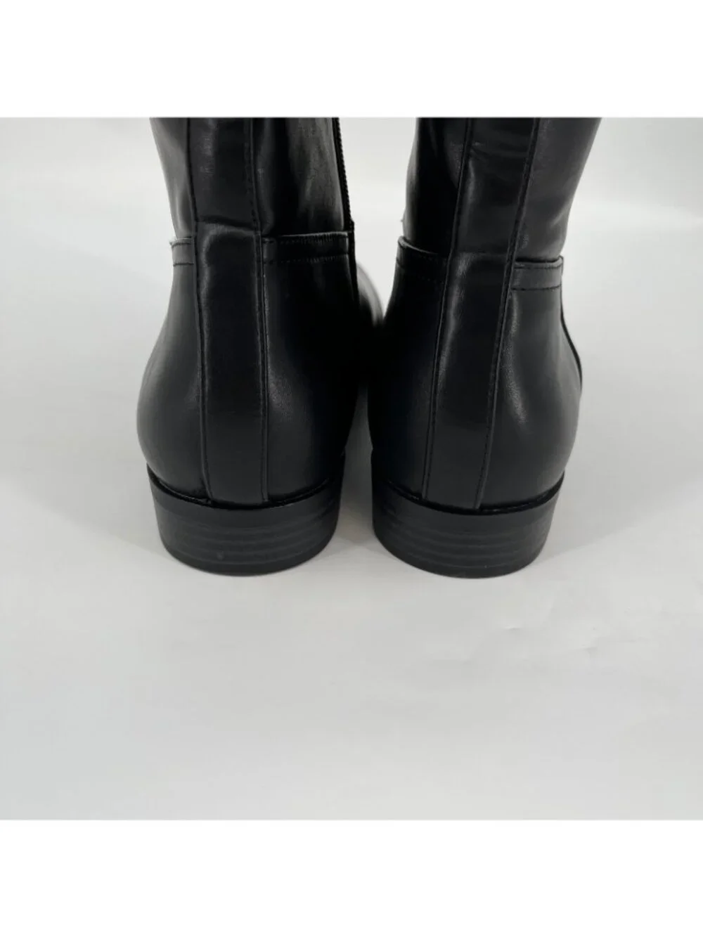 Giani Bernini Taharahh Riding Boots Black Brown 10M Faux Leather Memory Foam